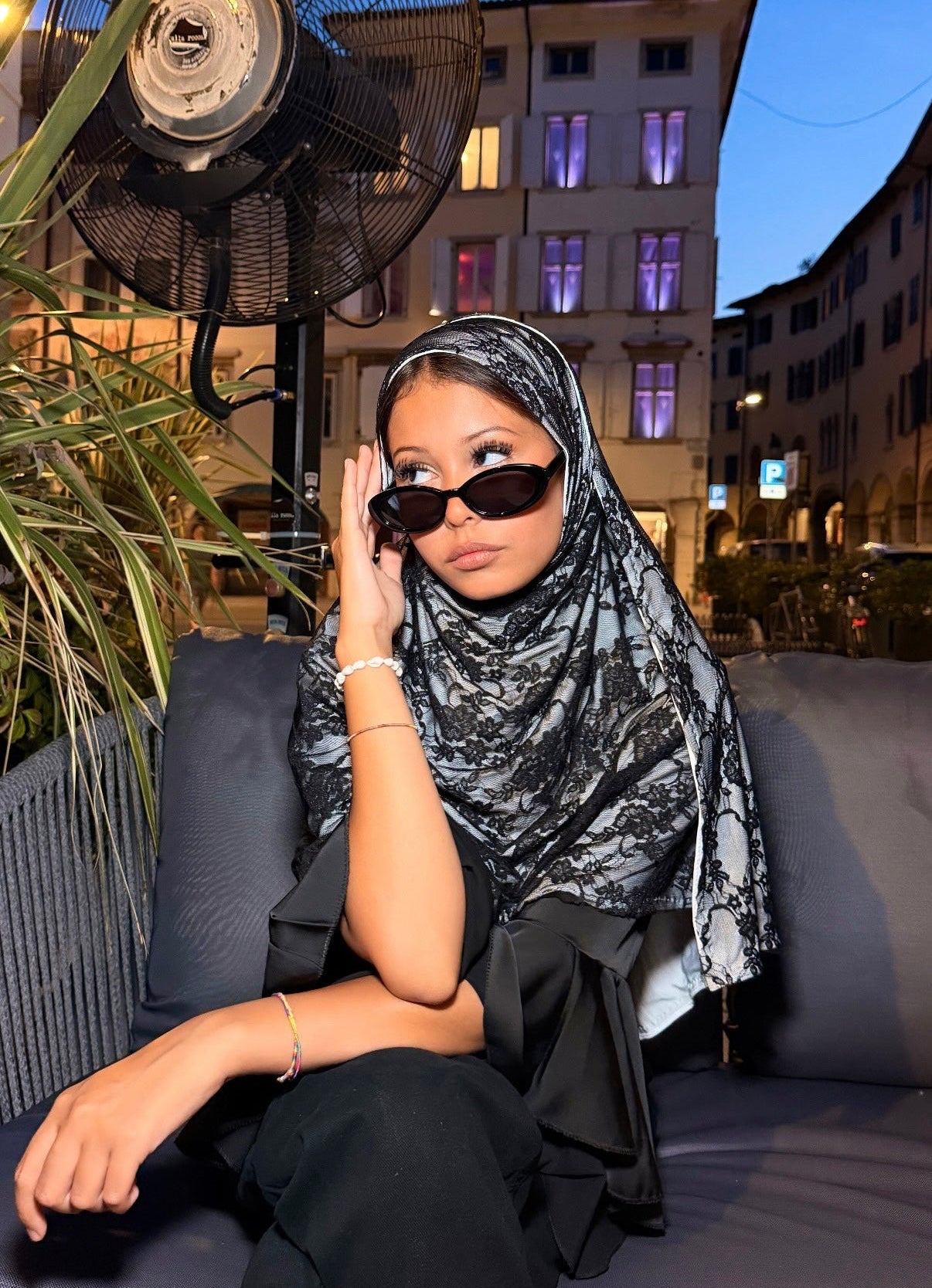 Black and Ivory Lace