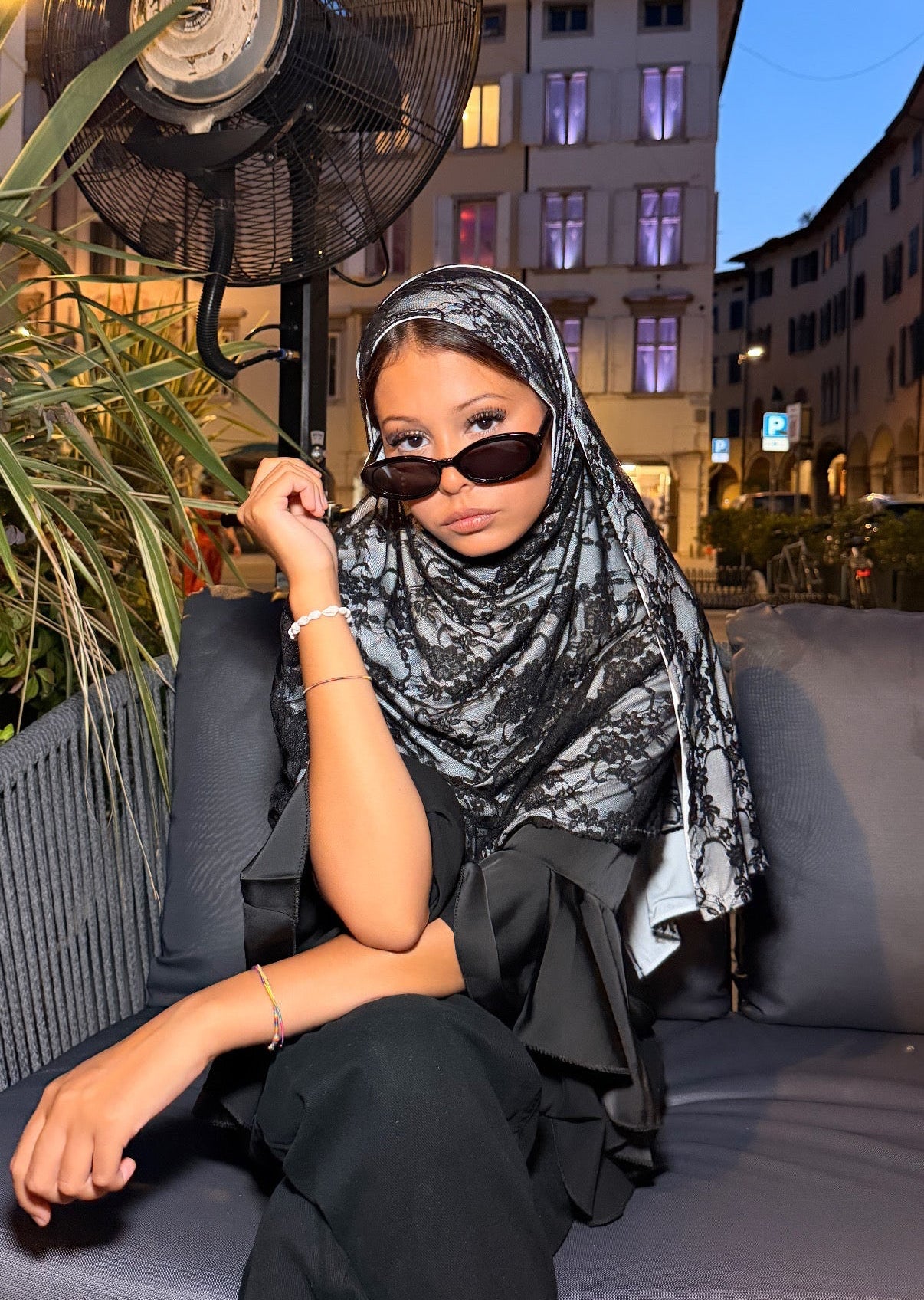 Black and Ivory Lace