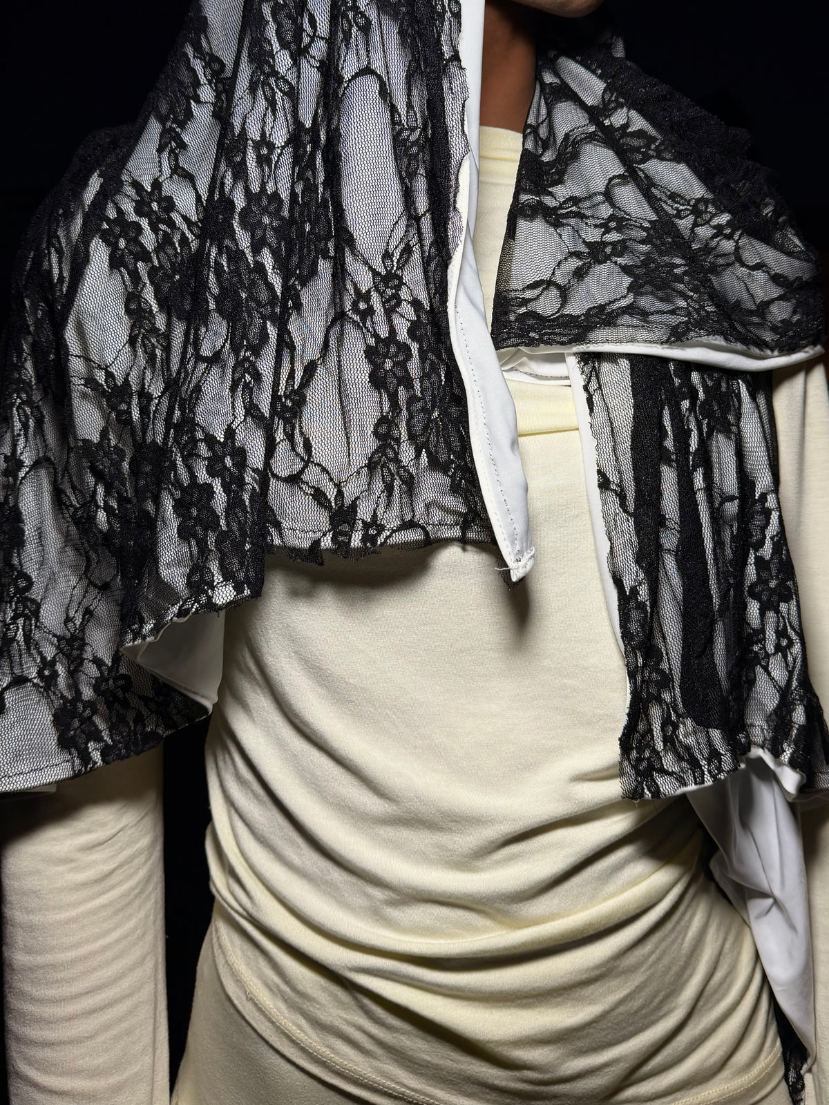 Black and Ivory Lace